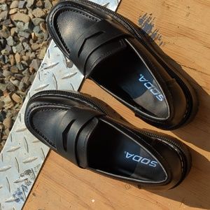 Brand new Soda platform loafers, never worn